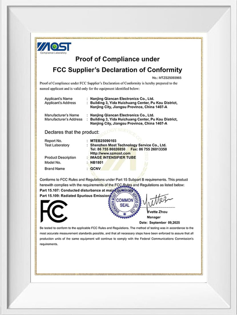 Factory audit reports and certifications for NVG OEM/ODM services