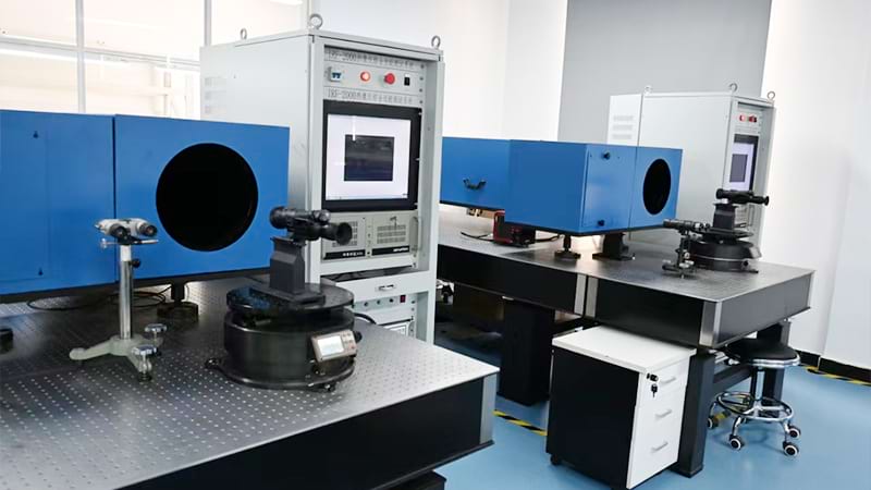 Night vision OEM/ODM factory floor with ESD-safe workstations