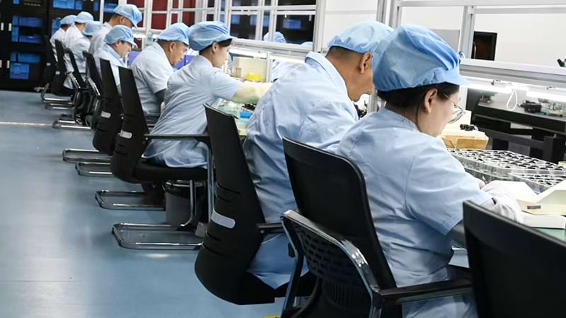 Quality inspection of night vision components in manufacturing lab